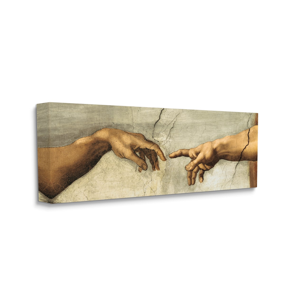 Stupell Industries Hands of The Creation Of Adam Religious Painting Canvas Wall Art